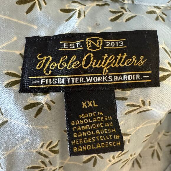 Noble Outfitters Plus size XXL, 2X blue button up top, blouse, shirt casual 4163 - Picture 8 of 11